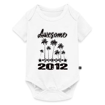 Awesome Since 2012 - Baby Premium Kurzarmbody - Weiß - Vorne