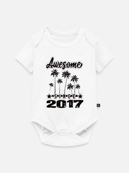 Awesome Since 2017 - Baby Premium Kurzarmbody - Weiß
