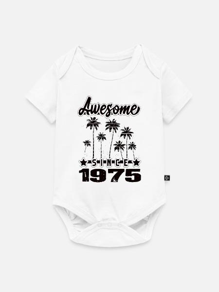 Awesome Since 1975 - Baby Premium Kurzarmbody - Weiß