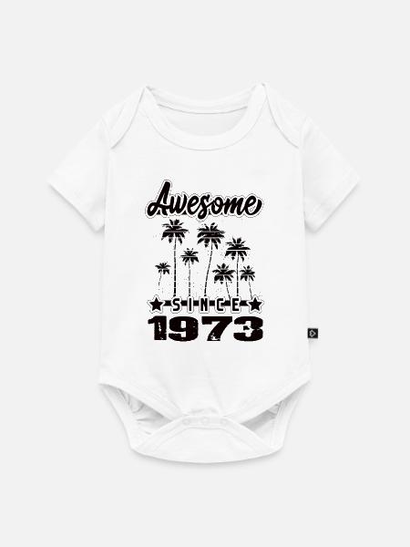 Awesome Since 1973 - Baby Premium Kurzarmbody - Weiß