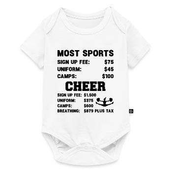 Most Sports Cheer Cheerleading Cheerdance Cheerlea - Baby Premium Kurzarmbody - Weiß - Vorne