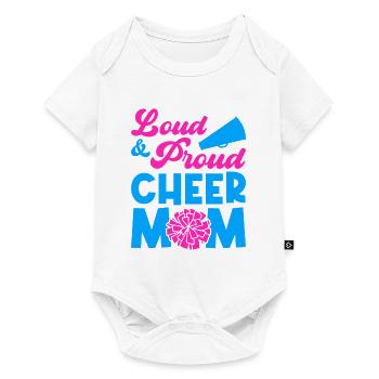 Loud And Proud Cheer Cheer Mom Cheerleading Cheerl - Baby Premium Kurzarmbody - Weiß - Vorne