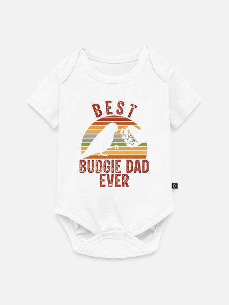 Bester Wellensittich-vater Aller Zeiten - Baby Premium Kurzarmbody - Weiß