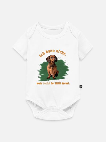Dackel Design - Baby Premium Kurzarmbody - Weiß