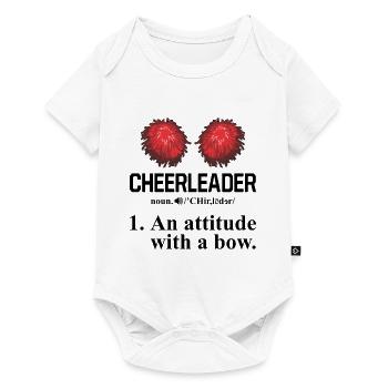 Cheerleader Noun Defintion Cheerleading Cheerdance - Baby Premium Kurzarmbody - Weiß - Vorne