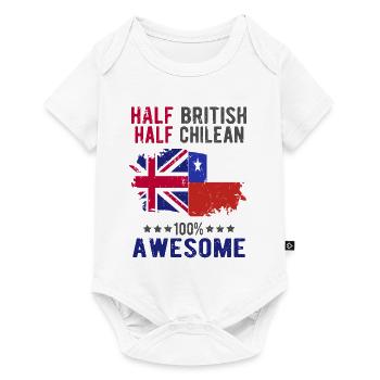 Half British Half Chilean - Baby Premium short-sleeve bodysuit - white - Front