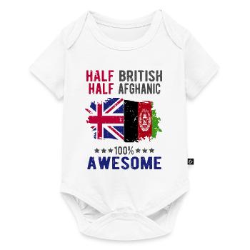 Half British Half Afghan - Baby Premium short-sleeve bodysuit - white - Front