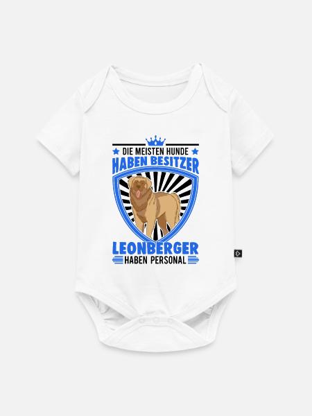 Leonberger Personal - Baby Premium Kurzarmbody - Weiß