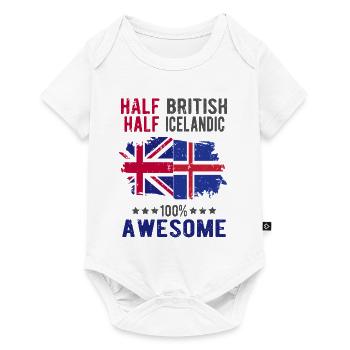 Moitié britannique moitié islandais - Body à manches courtes Premium Bébé - blanc - Devant