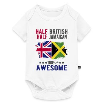 Half British Half Jamaican - Baby Premium short-sleeve bodysuit - white - Front