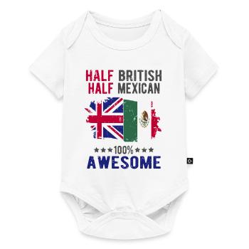 Half British Half Mexican - Baby Premium short-sleeve bodysuit - white - Front