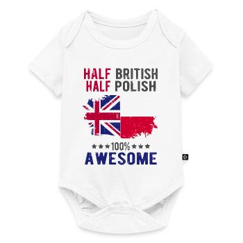 Half British Half Singaporean - Baby Premium short-sleeve bodysuit - white - Front