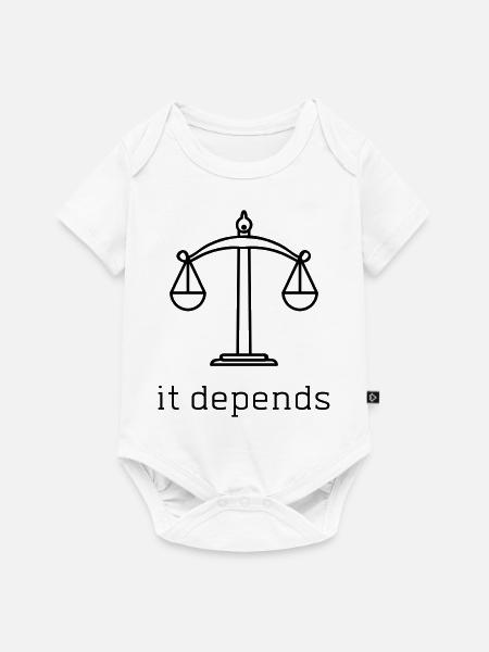 LUSTIGER ANWALTSANWALT - Baby Premium Kurzarmbody - Weiß