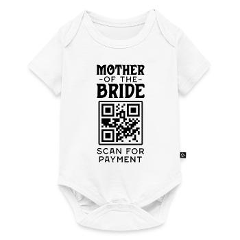 La mère de la mariée scan pour le paiement drôle - Body à manches courtes Premium Bébé - blanc - Devant