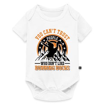 Indian Running Gift Running Duck - Baby Premium short-sleeve bodysuit - white - Front