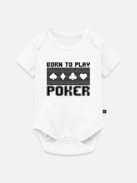 Poker - Baby Premium Kurzarmbody - Weiß
