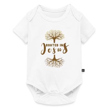 Jesus Christianity God Praying Prayer Pastor - Baby Premium Kurzarmbody - Weiß - Vorne