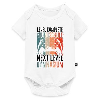 Level Complete Grundschule Einschulung Gymnasium - Baby Premium Kurzarmbody - Weiß - Vorne