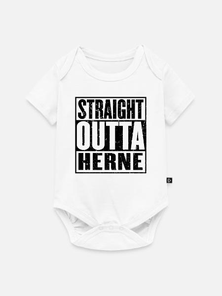 Gerade Outta Herne - Baby Premium Kurzarmbody - Weiß