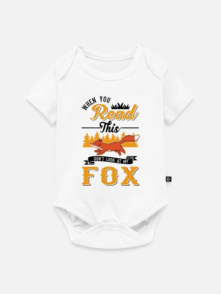 Fuchs Geschenk Rotfuchs - Baby Premium Kurzarmbody - Weiß