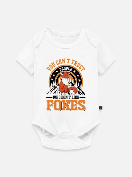 Fuchs Geschenk Rotfuchs - Baby Premium Kurzarmbody - Weiß