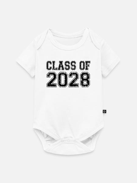 Klasse von 2028 - Baby Premium Kurzarmbody - Weiß