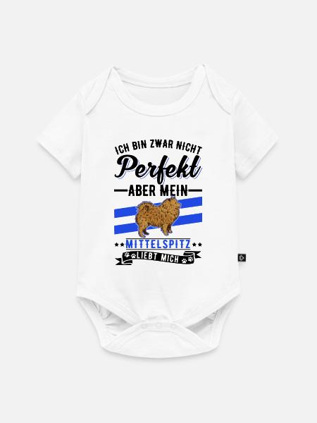 Mittelspitz Besitzer - Baby Premium Kurzarmbody - Weiß