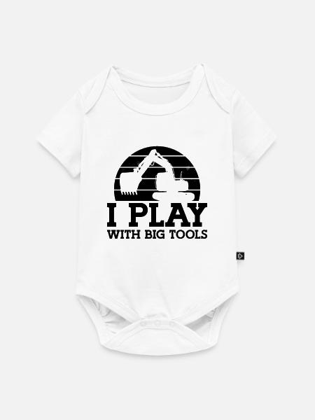 Bauarbeiter Baggern Baggerfahrer Geschenkidee - Baby Premium Kurzarmbody - Weiß