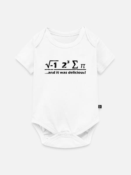 I eight sum Pi I ate some Pie and it was Delicious - Baby Premium Kurzarmbody - Weiß