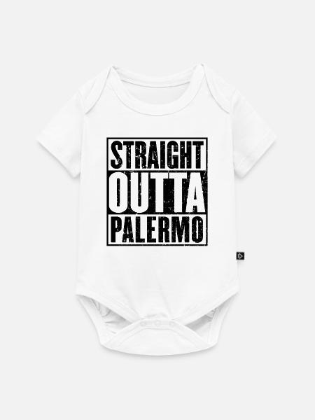 Gerade Outta Palermo - Baby Premium Kurzarmbody - Weiß