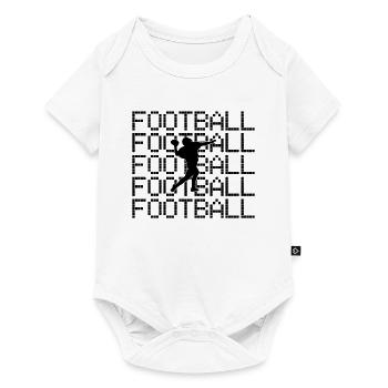 football rugby - Baby Premium short-sleeve bodysuit - white - Front