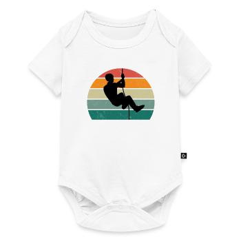 Kletterer Klettererin Bouldern Boulderin Klettern - Baby Premium Kurzarmbody - Weiß - Vorne