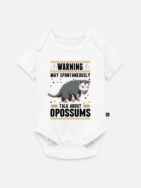 Opossum Geschenk Possum Beutelratte - Baby Premium Kurzarmbody - Weiß