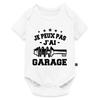 Je Peux Pas J'Ai Garage - Body à manches courtes Premium Bébé - blanc - Devant