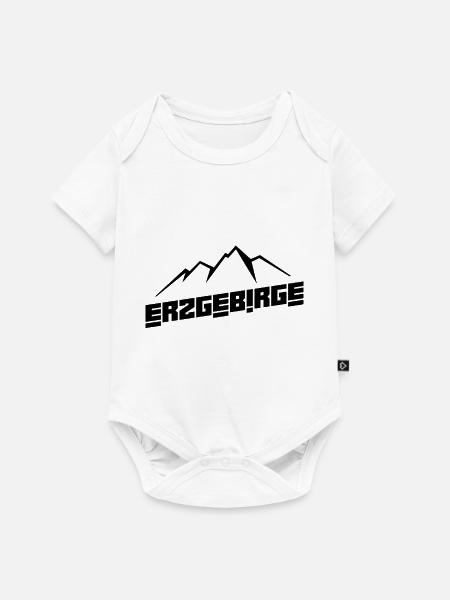 Berge Wandern Erzgebirge - Baby Premium Kurzarmbody - Weiß