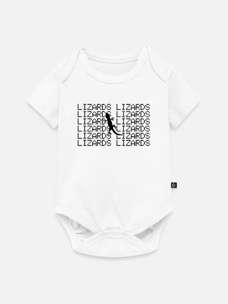 Eidechse - Baby Premium Kurzarmbody - Weiß