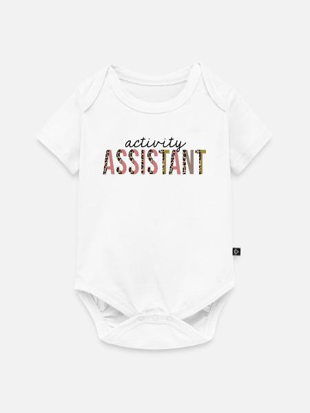 Activity Assistant Leopard Print Lustig - Baby Premium Kurzarmbody - Weiß