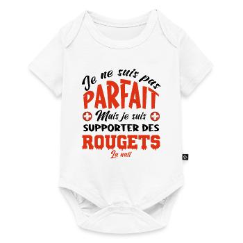 allez les Rougets. Les supporters suisses - Body à manches courtes Premium Bébé - blanc - Devant