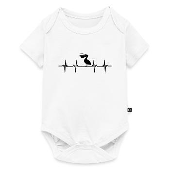 Pélicans Grand bec Mouches Oiseaux Pélican - Body à manches courtes Premium Bébé - blanc - Devant
