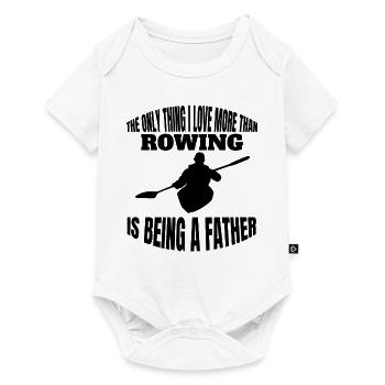 Rower Father Rower Papa Rowing Club Dad Rowing - Baby Premium short-sleeve bodysuit - white - Front