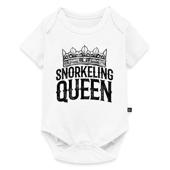 Snorkeling Queen Scuba Diver Diving Snorkeling Sno - Baby Premium Kurzarmbody - Weiß - Vorne