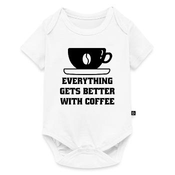 Coffee Coffee Cup Caffeine Gift Coffee Bean - Baby Premium short-sleeve bodysuit - white - Front