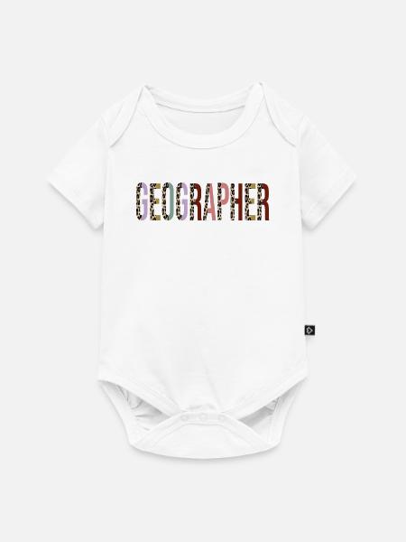 Geograph - Baby Premium Kurzarmbody - Weiß