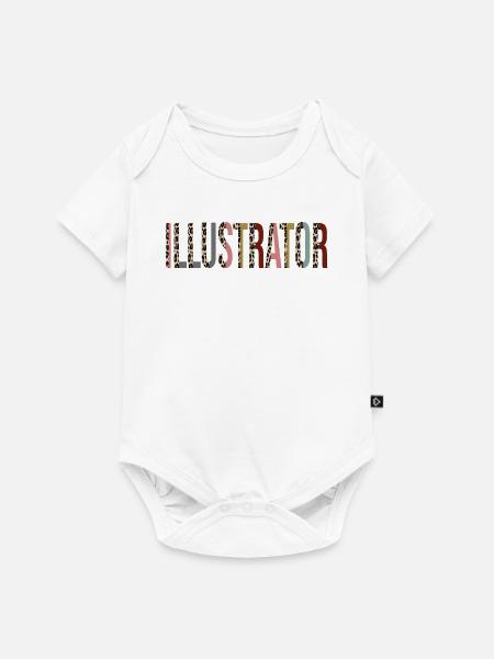 Illustrator - Baby Premium Kurzarmbody - Weiß