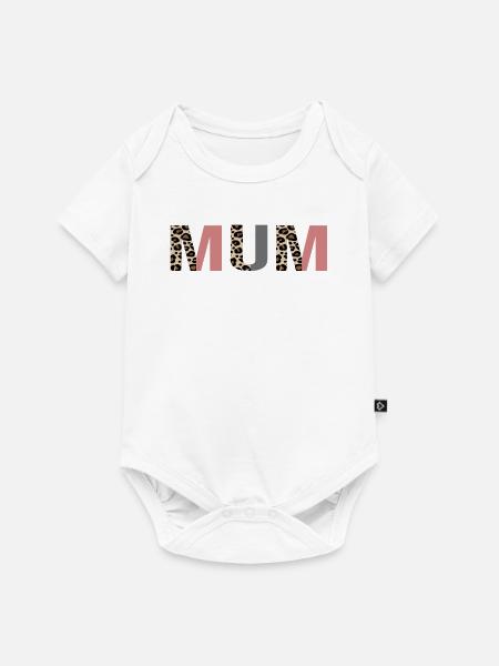 Mama - Baby Premium Kurzarmbody - Weiß