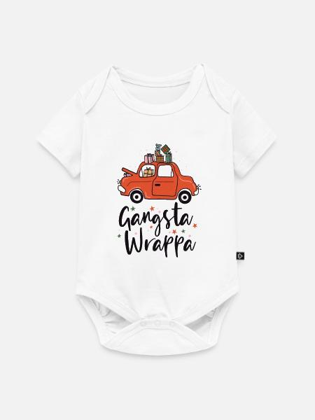 Gangsta Wrappa - Baby Premium Kurzarmbody - Weiß
