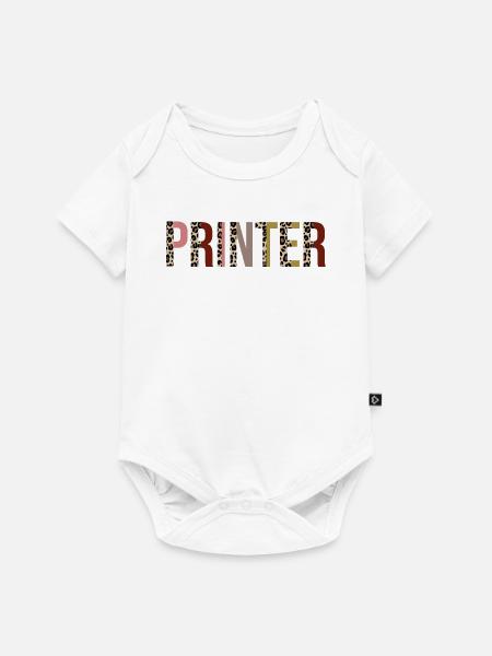 Drucker - Baby Premium Kurzarmbody - Weiß