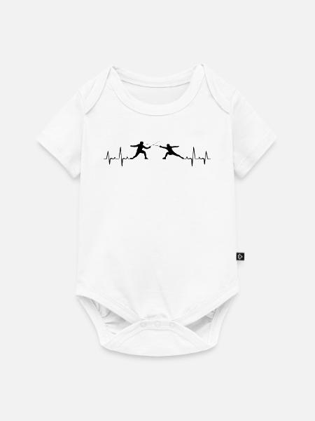 Fechten - Baby Premium Kurzarmbody - Weiß
