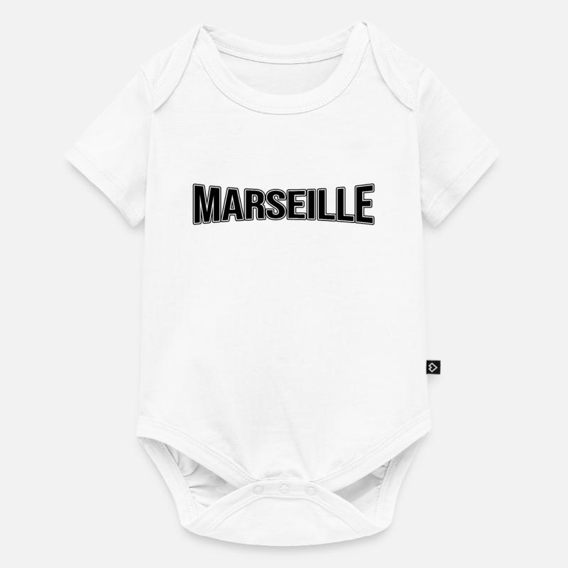 Marseille - Body à manches courtes Premium Bébé - blanc