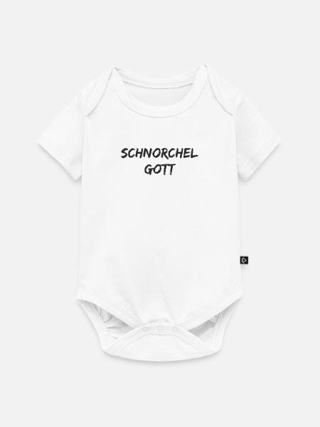 Tauchen - Schnorchel Gott - Baby Premium Kurzarmbody - Weiß